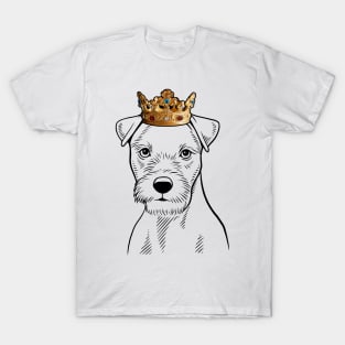 Parson Russell Terrier Dog King Queen Wearing Crown T-Shirt